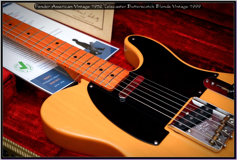 Fender American Vintage 1952 Telecaster Butterscotch Blonde Vintage 1999