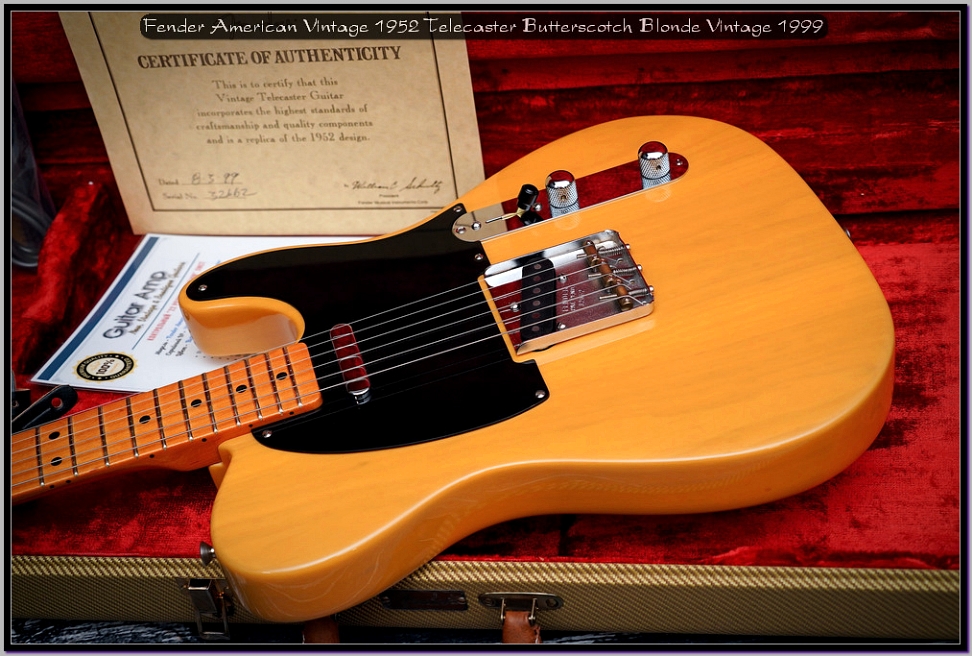 Fender American Vintage 1952 Telecaster Butterscotch Blonde Vintage 1999