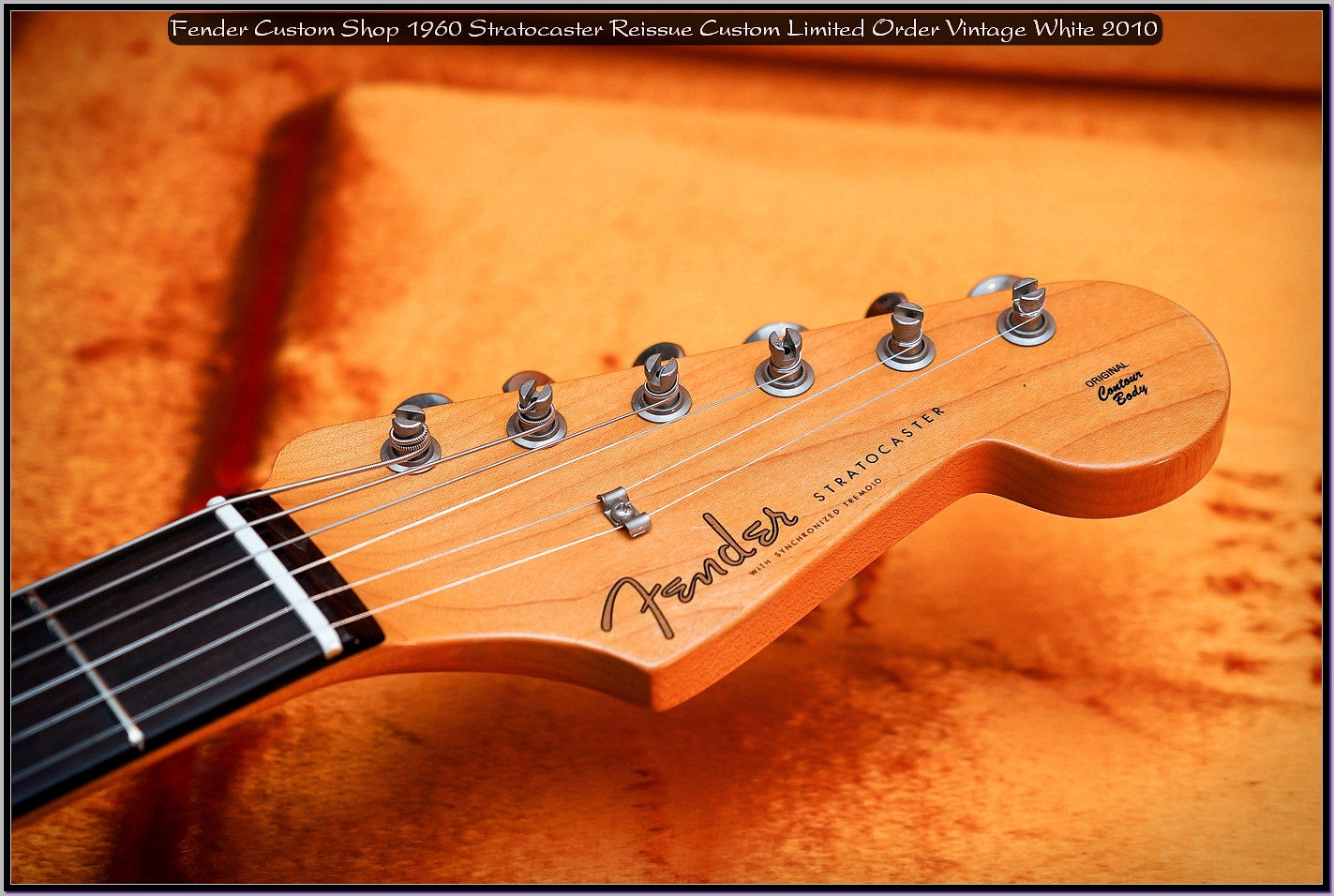 Fender Custom Shop 1960 Stratocaster Reissue Custom Order Noiseless Vintage White 2010