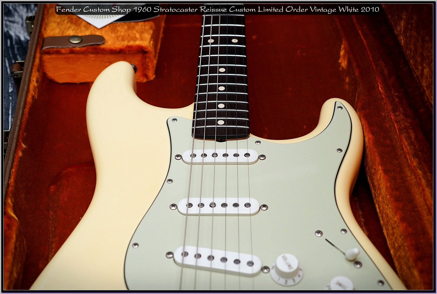 Fender Custom Shop 1960 Stratocaster Reissue Custom Order Noiseless Vintage White 2010