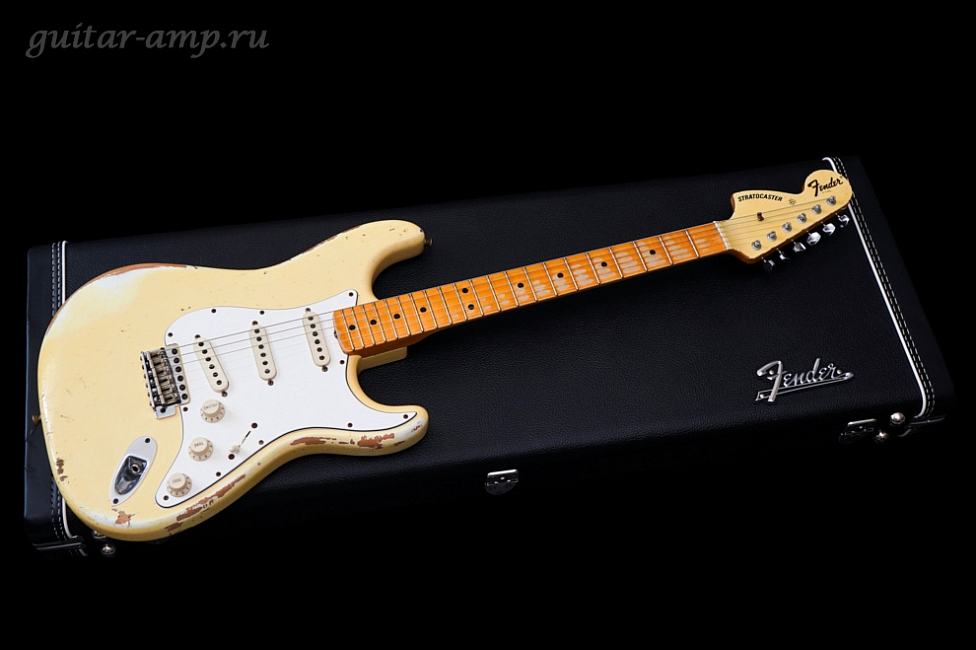 Fender Custom Shop Stratocaster 1969 Heavy Relic Aged Vintage White Limited Run 2013 Super Rare as J. Hendrix 1969 Woodstock