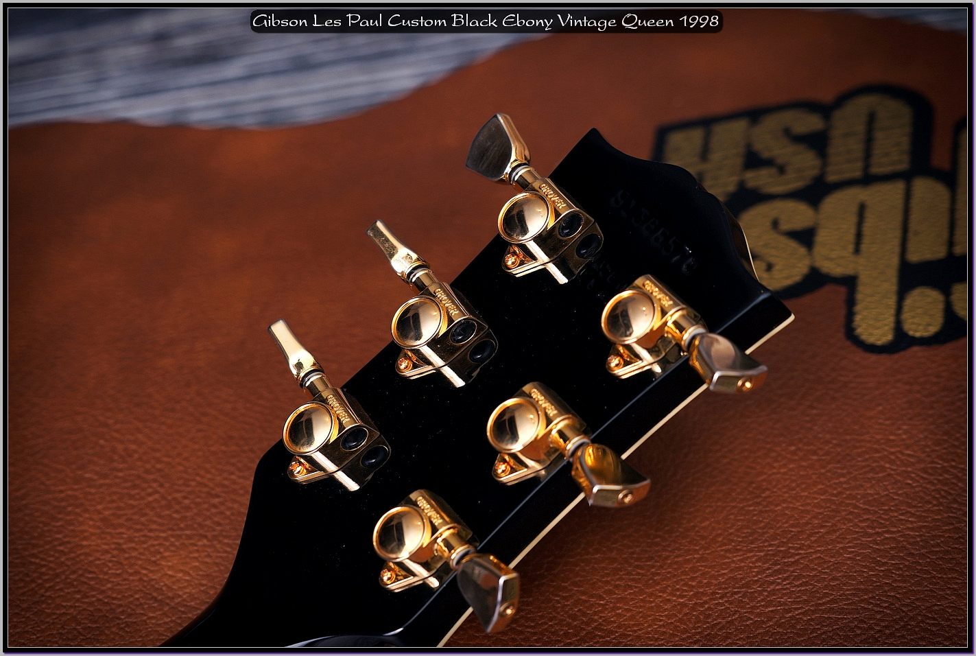 Gibson Les Paul Custom Black Ebony Vintage Queen 1998