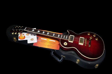 Gibson Les Paul Standard Custom Shop Class 5 Flamed Top Cranberry Burst  2001