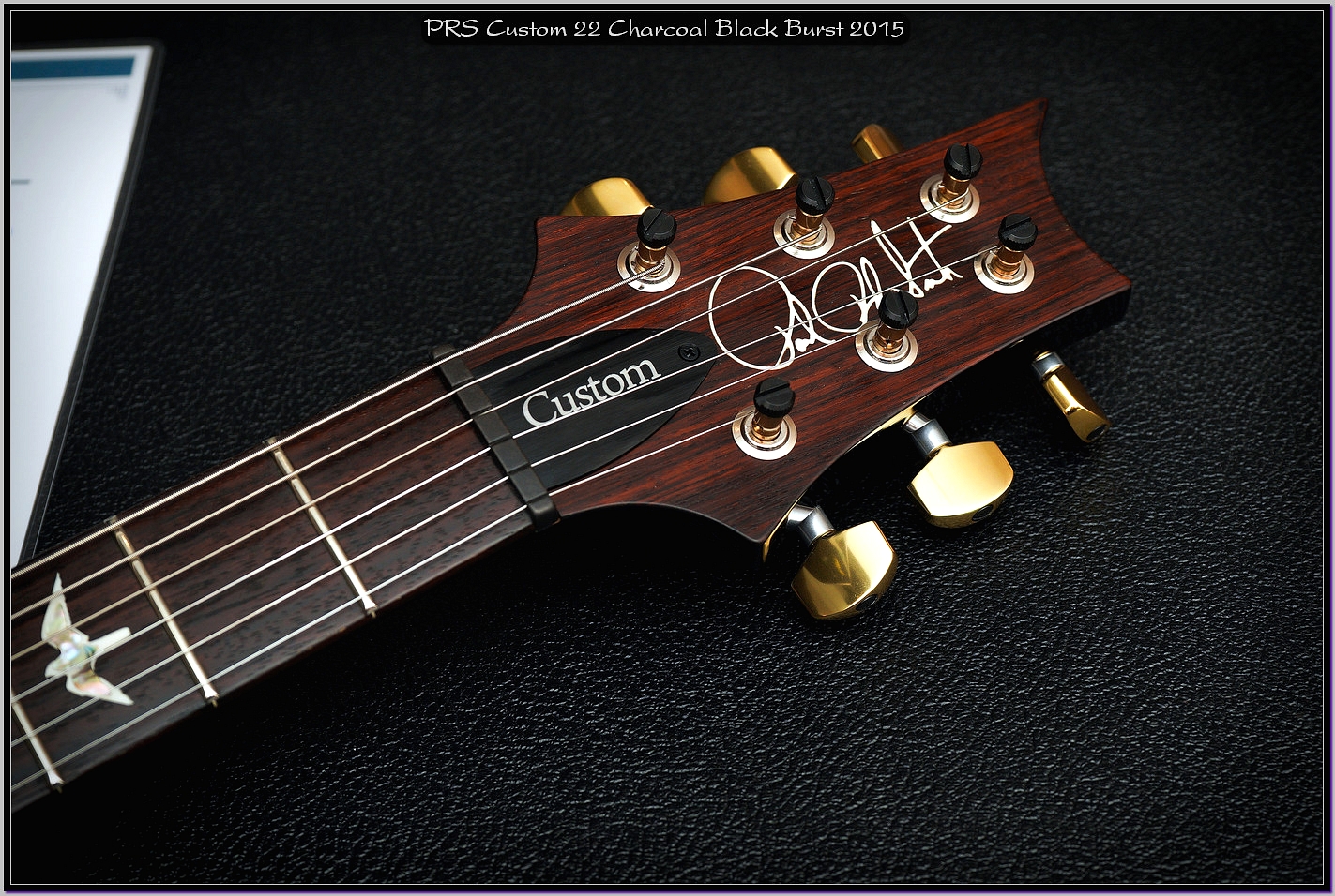 PRS Custom 22 Charcoal Black Burst 2015
