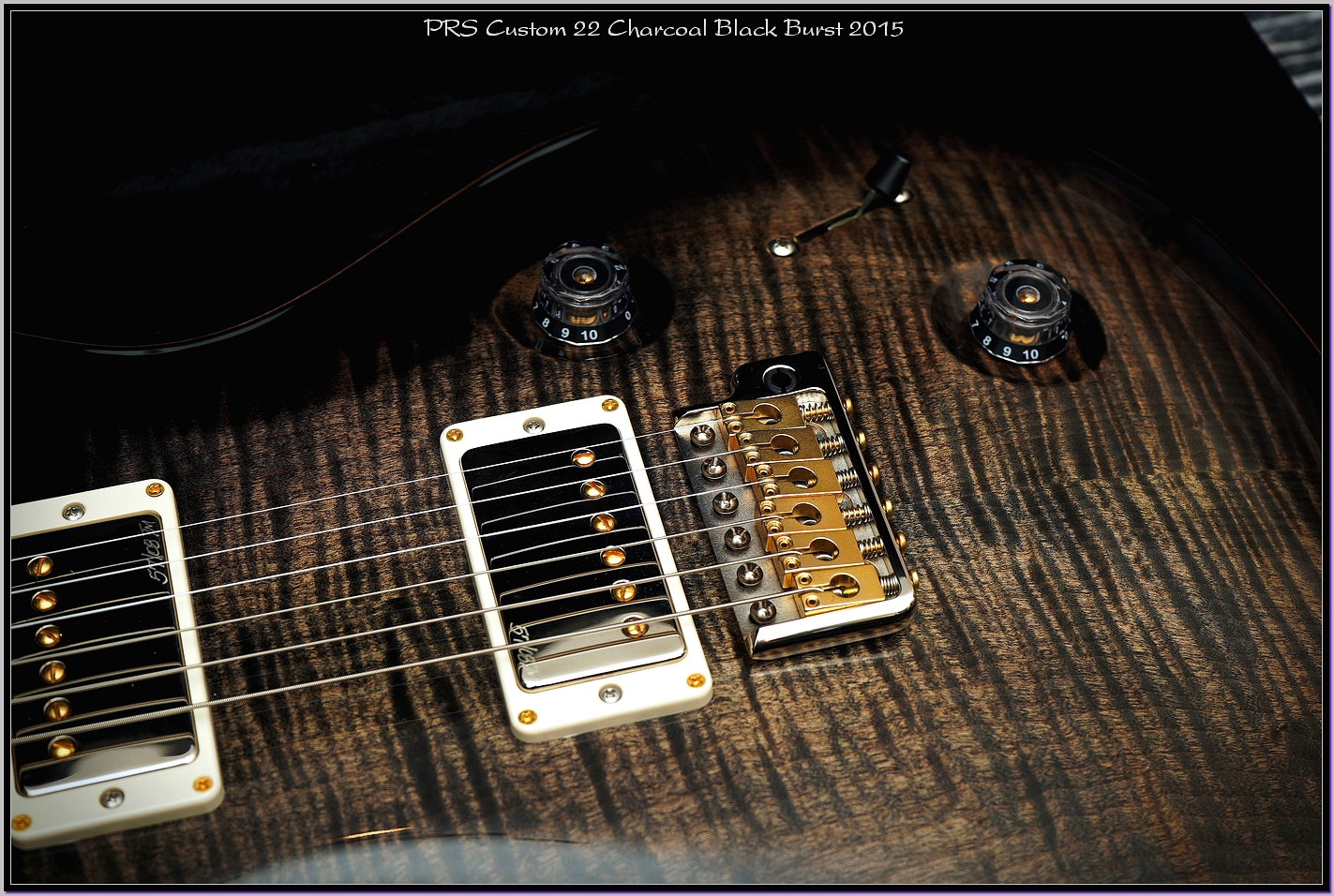 PRS Custom 22 Charcoal Black Burst 2015
