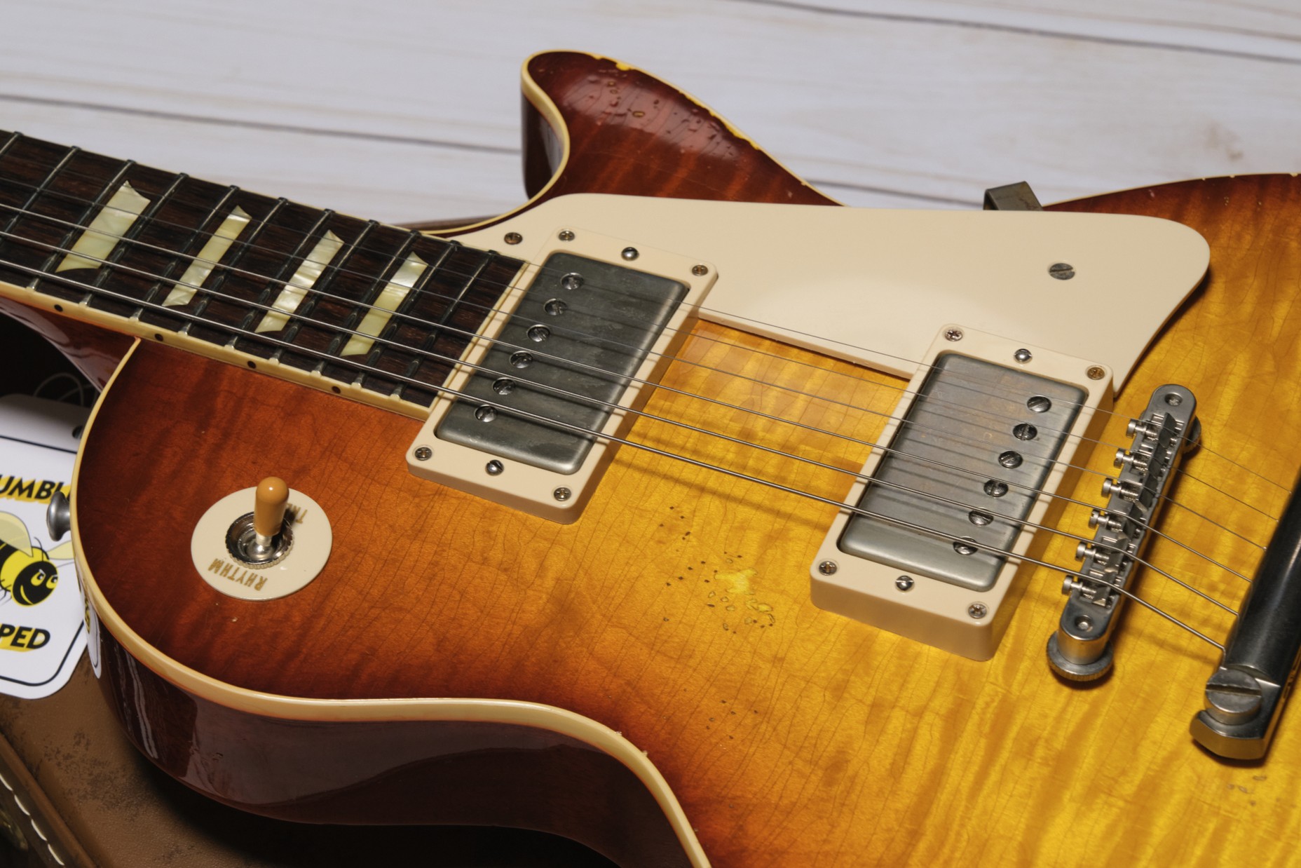 Gibson Custom Shop Les Paul Standard 1958 Historic Reissue Tea Burst Aged 2014 0004.jpg