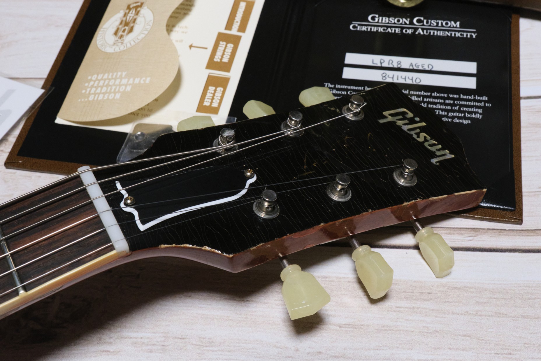 Gibson Custom Shop Les Paul Standard 1958 Historic Reissue Tea Burst Aged 2014 0009.jpg