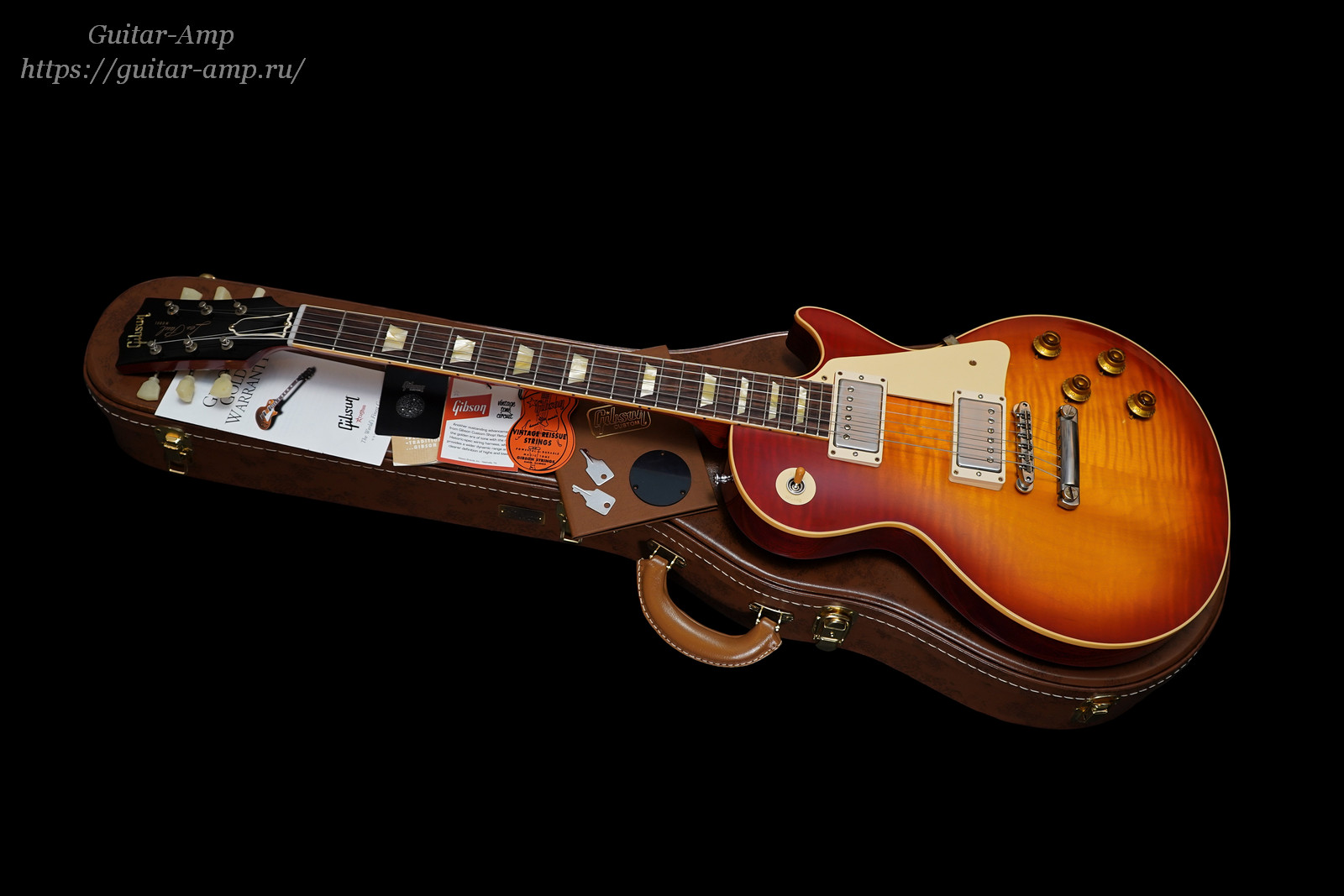 Gibson Les Paul Standard 1958 Custom Shop True Historic Reissue R8 Cherry Sunburst VOS 2019 New 01_x1600.jpg